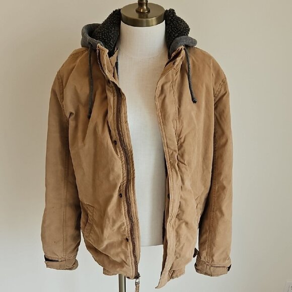 American Eagle Outfitters Tan Military Field Jacket - Picture 1 of 5